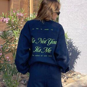 Mayfair Group It's Not You It's Me Cotton Sweatshirt